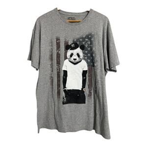 Spoiler Alert Panda Mens T-Shirt Tee Shirt Basic Casual Everyday Normcore XL